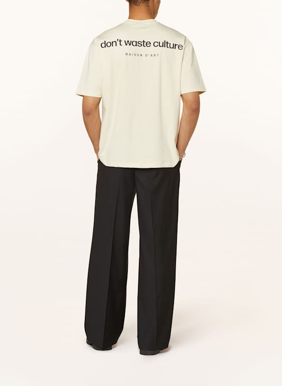 don't waste culture T-shirt CLEO BEIGE