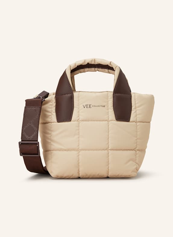 Vee Collective Crossbody bag PORTER MINI TOTE with pouch CREAM