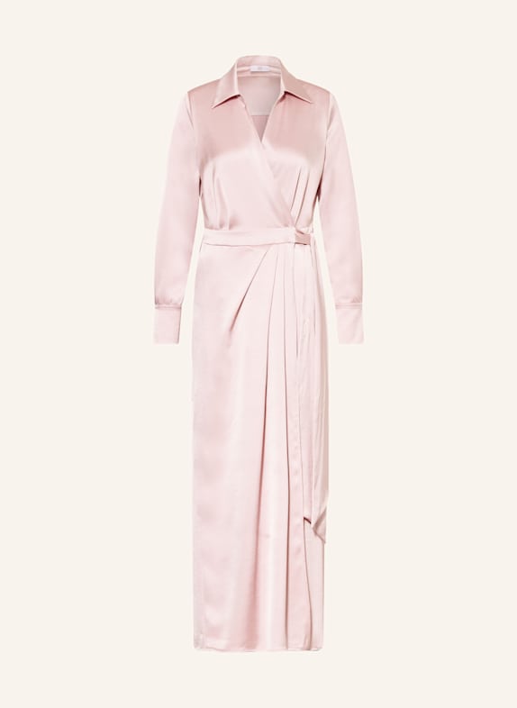 RIANI Wickelkleid aus Satin ROSÉ