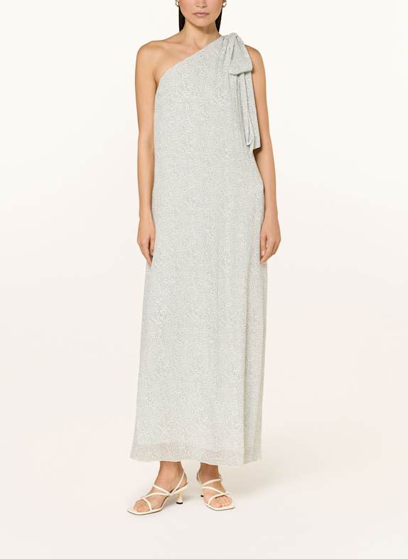 RIANI One-shoulder dress WHITE/ KHAKI