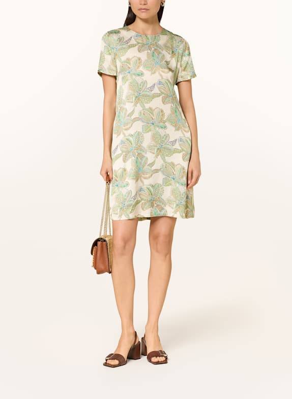 RIANI Satin dress LIGHT GREEN/ GREEN