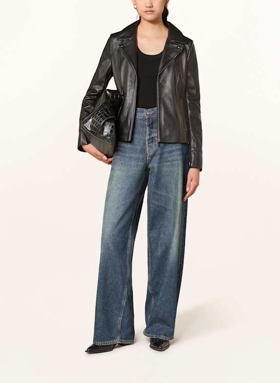 STUDIO AR Lederjacke JOSIE SCHWARZ