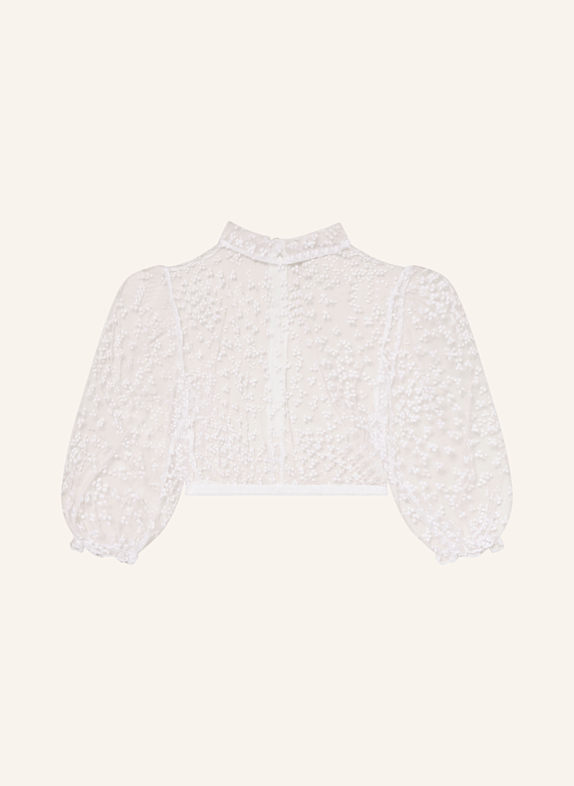 KINGA MATHE Dirndlbluse EVI mit 3/4-Arm WEISS