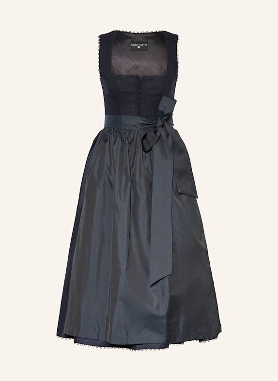 KINGA MATHE Dirndl MÜNCHEN mit Leinen DUNKELBLAU