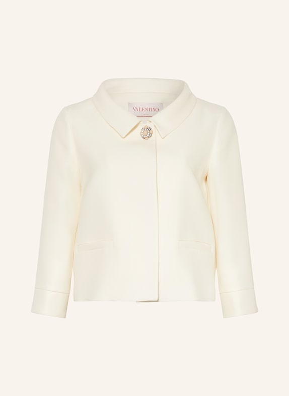 VALENTINO Blazer with decorative gems ECRU
