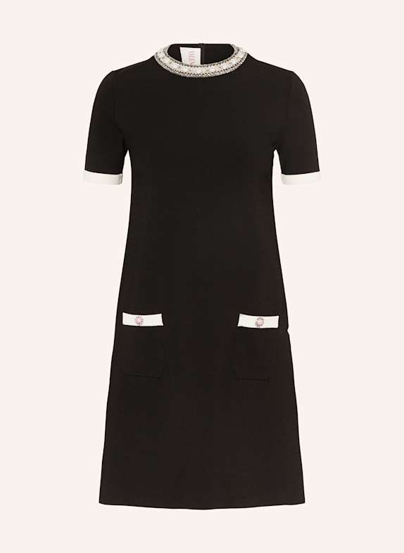 VALENTINO Knit dress BLACK/ CREAM