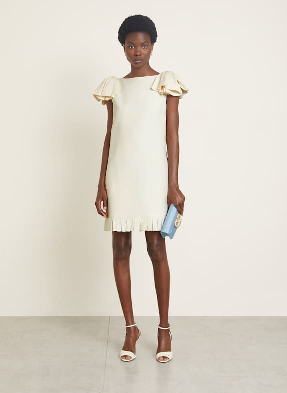 VALENTINO Kleid mit Seide ECRU