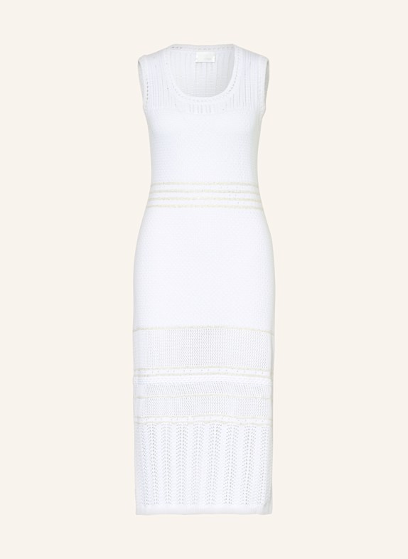 SPORTALM Strickkleid mit Pailletten WEISS