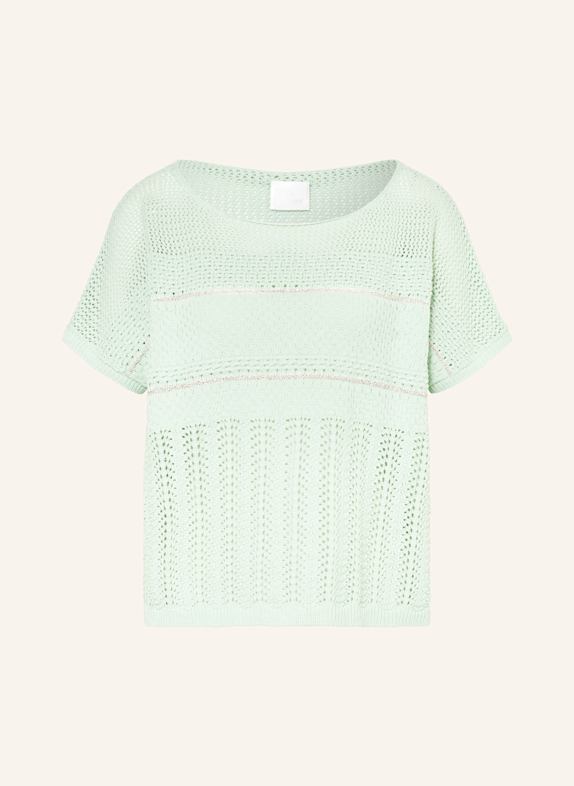 SPORTALM Strickshirt mit Pailletten MINT