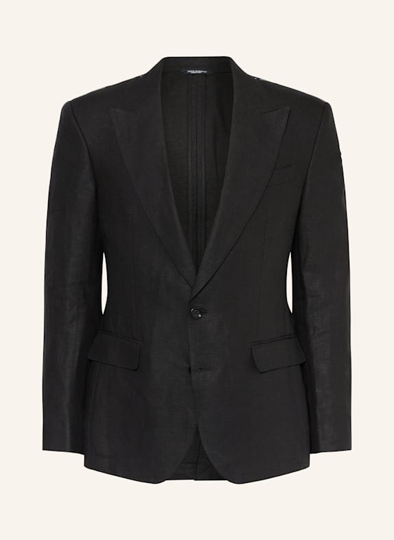 DOLCE & GABBANA Leinensakko Extra Slim Fit SCHWARZ