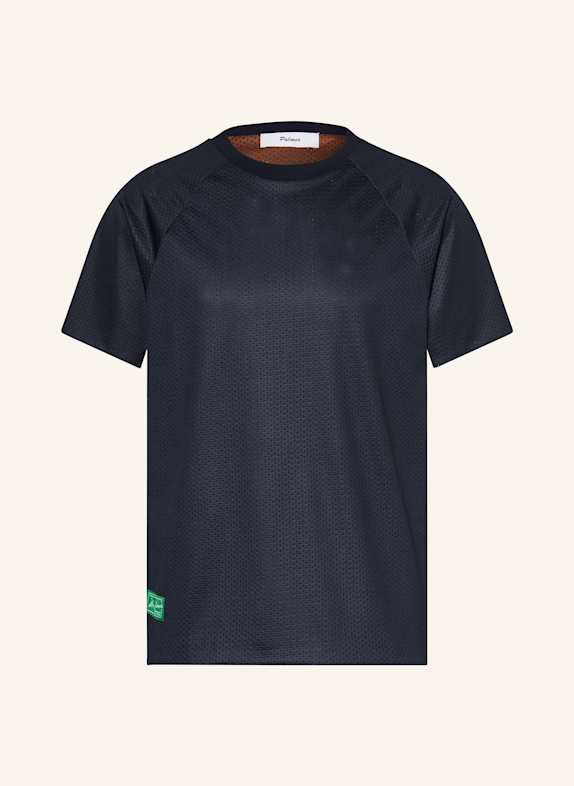 Palmes Mesh-Shirt zum Wenden DUNKELBLAU/ COGNAC