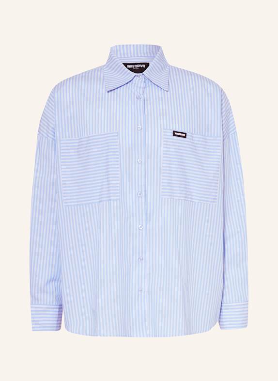 WRSTBHVR Hemd FRITZI Comfort Fit BLAU/ WEISS