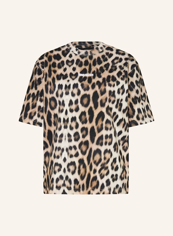 WRSTBHVR T-Shirt CYRUS BRAUN/ HELLBRAUN/ SCHWARZ