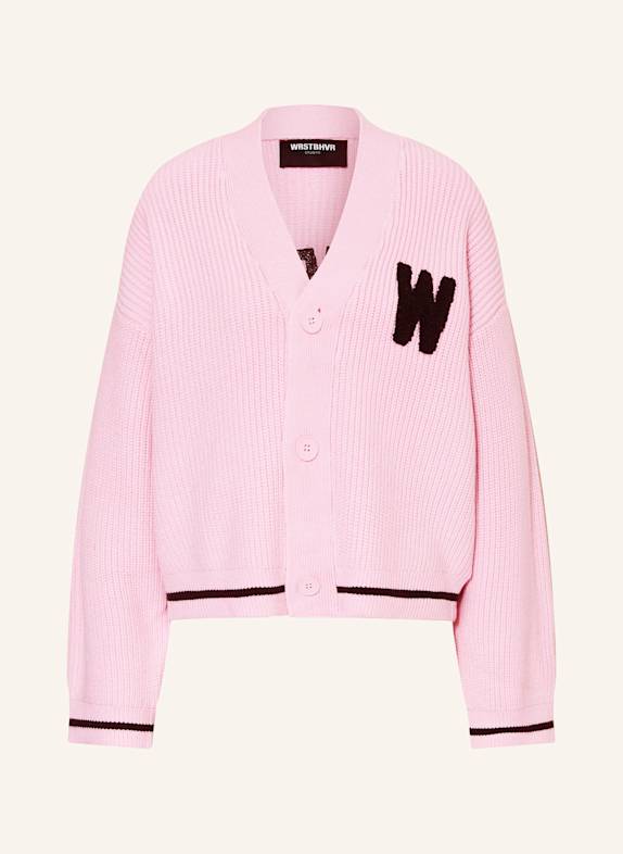 WRSTBHVR Strickjacke LAVO ROSA/ SCHWARZ