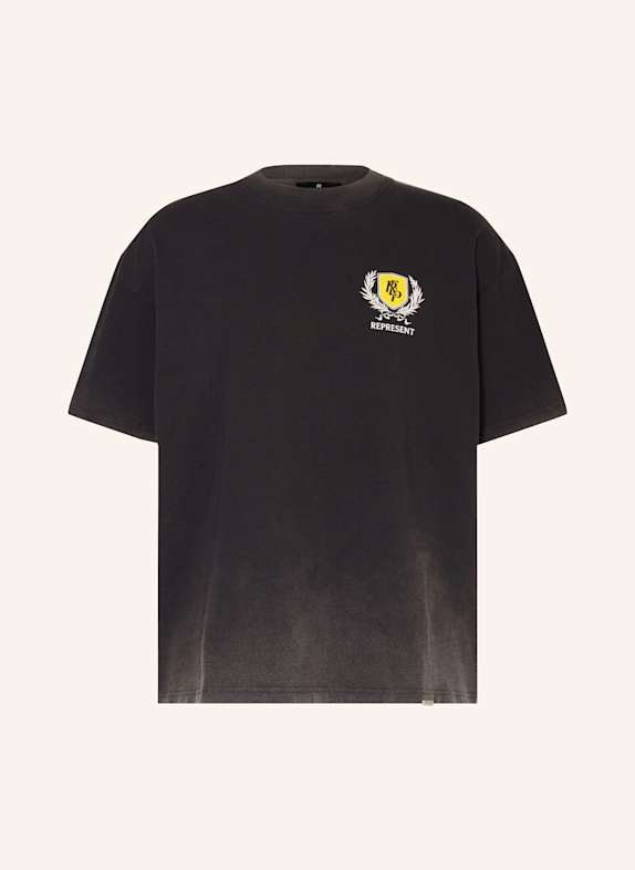 REPRESENT T-Shirt CREST SCHWARZ/ WEISS/ GELB