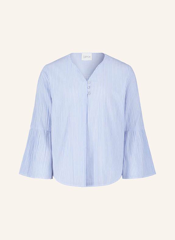 CARTOON Shirt blouse with 3/4 sleeves LIGHT BLUE/ WHITE