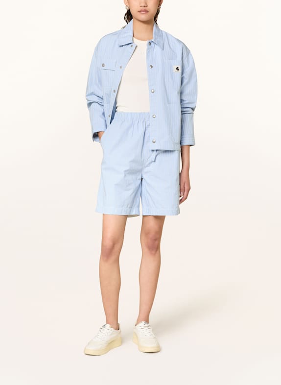 carhartt WIP Shorts NOTA LIGHT BLUE / WHITE / BLACK