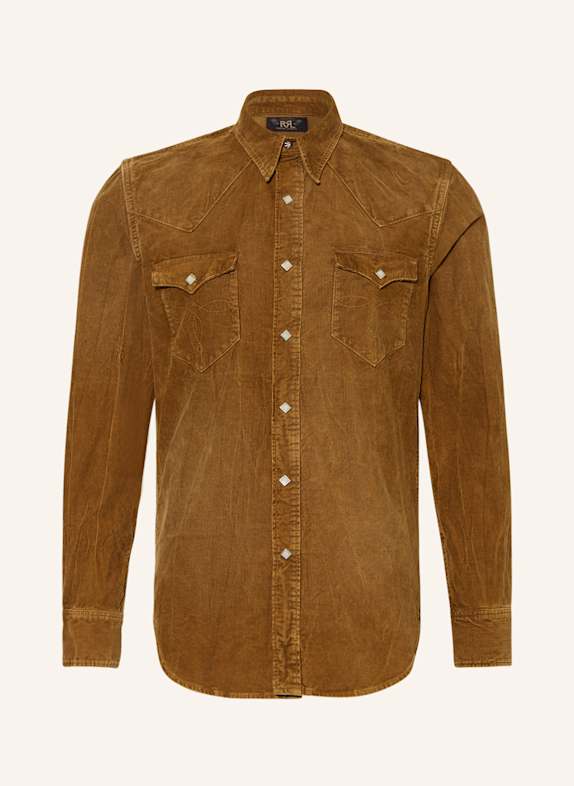 RRL Cordhemd Regular Fit BRAUN
