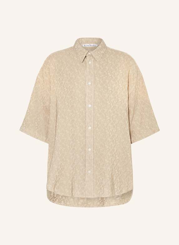 Acne Studios Short sleeve shirt comfort fit BEIGE