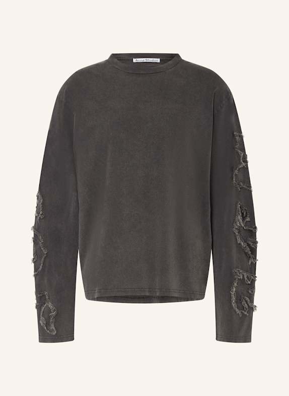 Acne Studios Koszulka z długim rękawem CZIEMNOSZARY