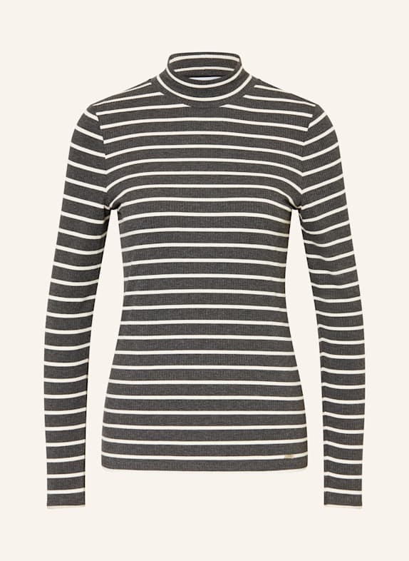 CINQUE Longsleeve CISTEFKA DUNKELGRAU/ WEISS
