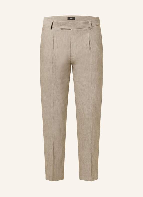 CINQUE Anzughose CISALTO Tapered Fit mit Leinen 85 GRUEN