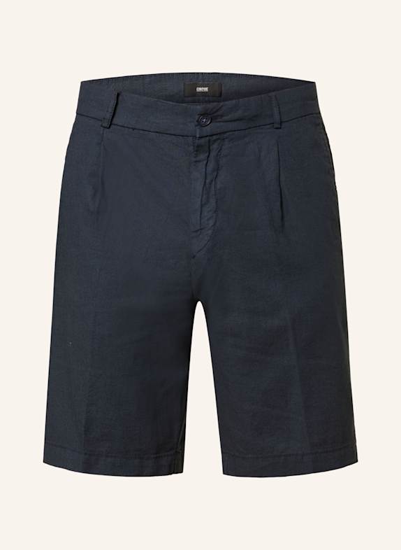 CINQUE Chinoshorts CISALTO Regular Fit mit Leinen DUNKELBLAU