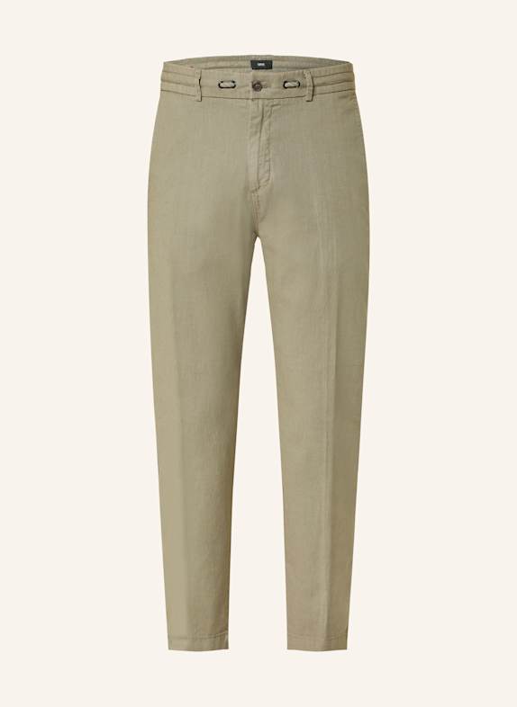 CINQUE Chino CIJULI-O modern fit with linen GREEN