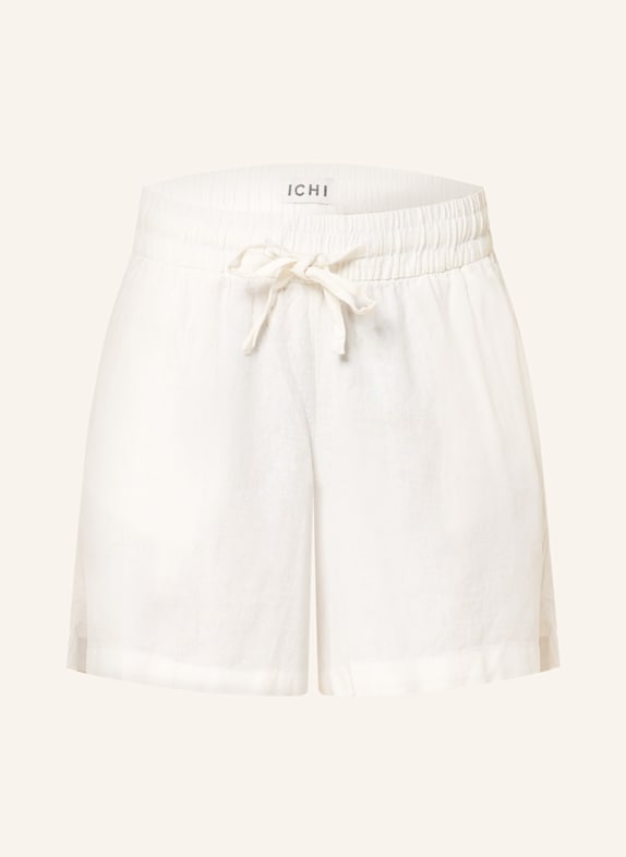 ICHI Shorts IHLINNO mit Leinen ECRU