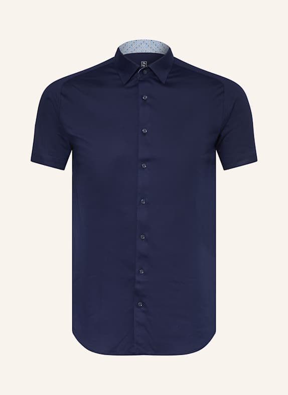 DESOTO Koszula z krótkim rękawem extra slim fit GRANATOWY
