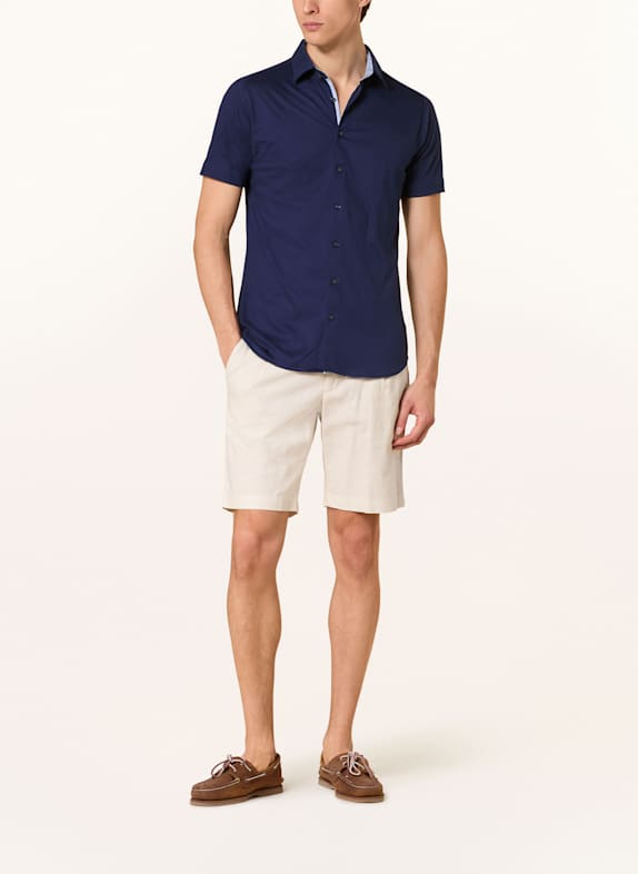 DESOTO Overhemd met korte mouwen Extra Slim Fit DONKERBLAUW