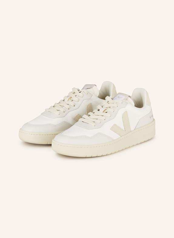 VEJA Sneakers V-90 WHITE/ LIGHT GRAY/ BEIGE