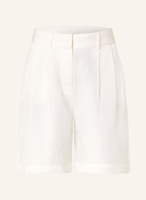 ONLY Shorts mit Leinen WEISS