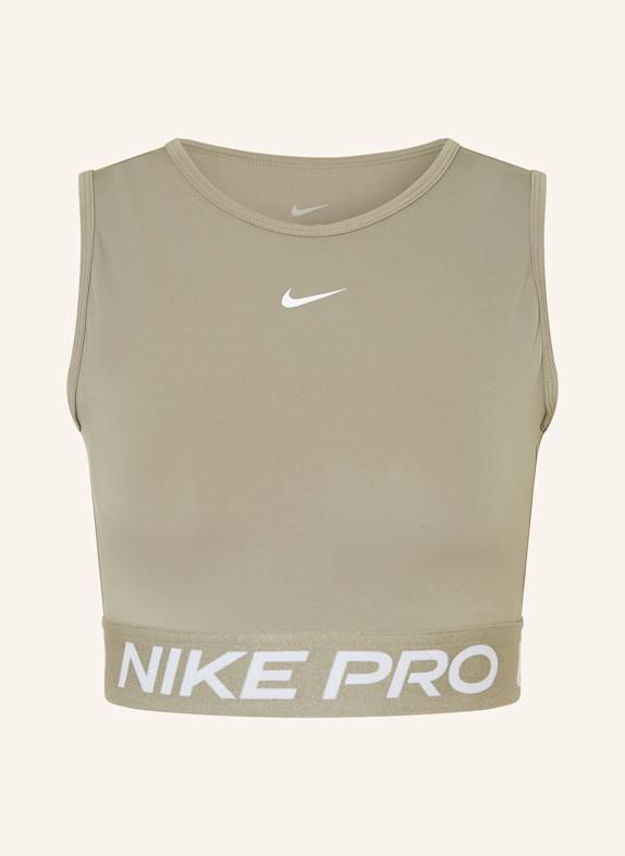 Nike Cropped top PRO 365 DRI-FIT KHAKI