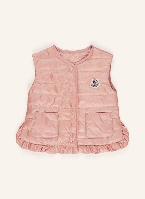 MONCLER enfant Daunenweste PORTIA mit Rüschen ROSÉ