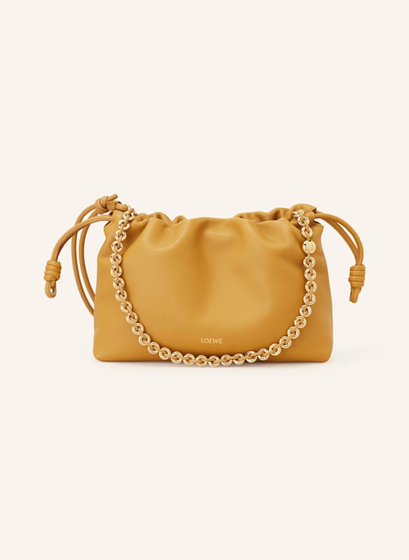 LOEWE Clutch FLAMENCO CAMEL