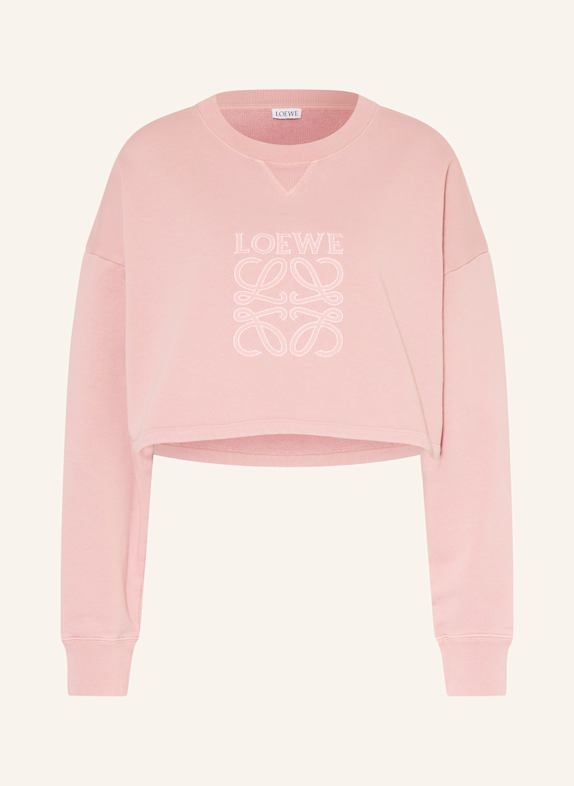 LOEWE Cropped sweatshirt PINK