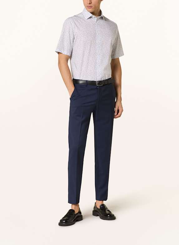 OLYMP Kurzarm-Hemd Luxor modern fit WEISS / HELLBLAU / GRAU