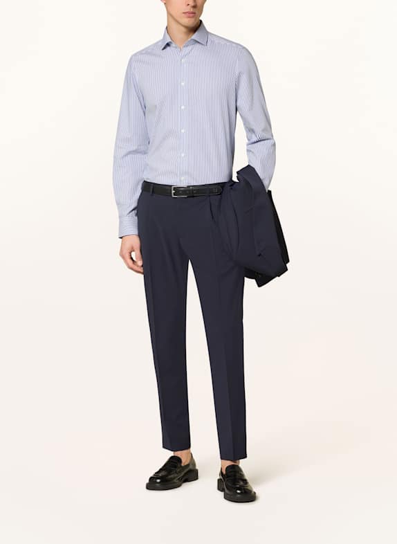 OLYMP Hemd Level Five body fit BLAU / WEISS
