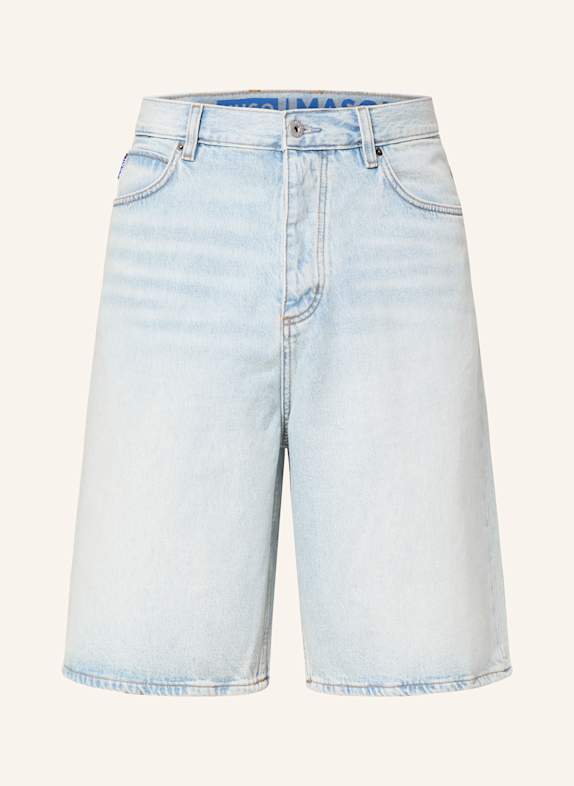 HUGO BLUE Jeansshorts MASON Loose Baggy Fit 448 TURQUOISE/AQUA