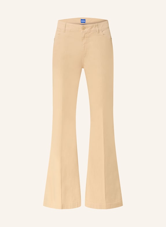 HUGO BLUE Bootcut-Hose HIZAMA NUDE