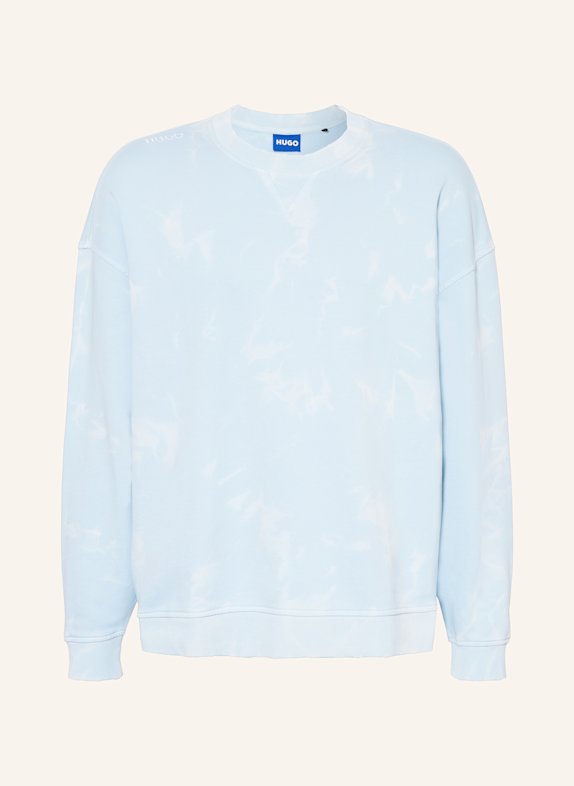 HUGO BLUE Sweatshirt NUSTROYOS HELLBLAU
