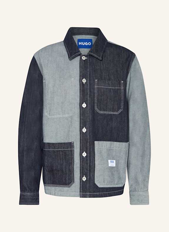 HUGO BLUE Jeans-Overjacket EBERSE DUNKELBLAU/ HELLBLAU