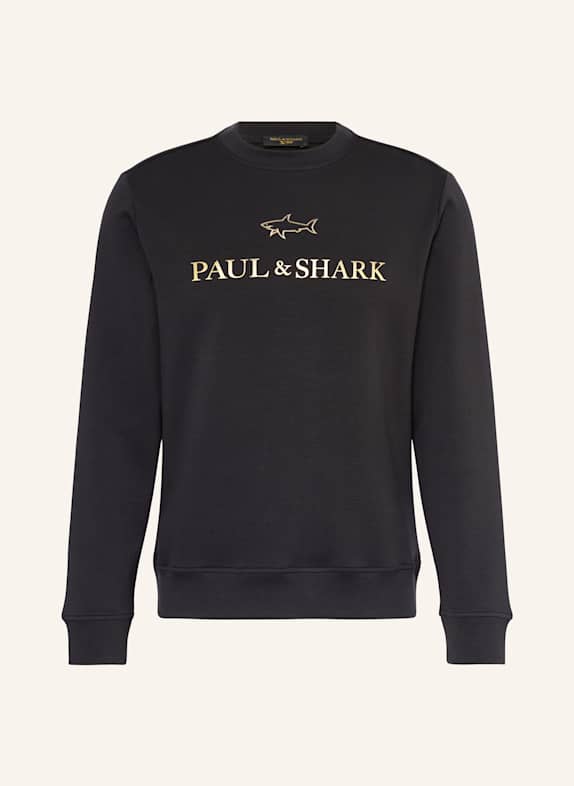 PAUL & SHARK Sweatshirt SCHWARZ/ GOLD