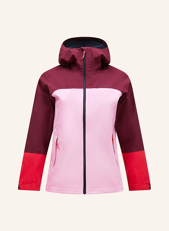 Peak Performance Funktionsjacke HIPE ROSA/ DUNKELROT/ NEONROT