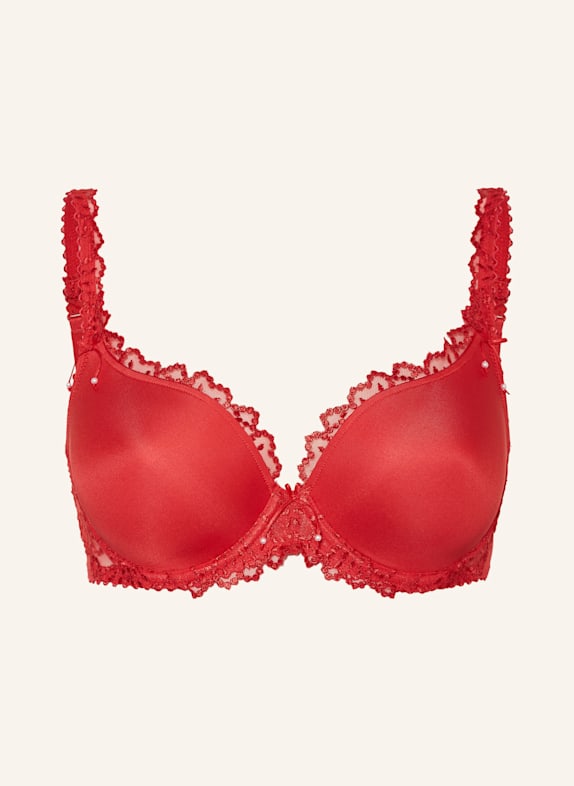 MARIE JO Schalen-BH JANE mit Schmuckperlen ROT