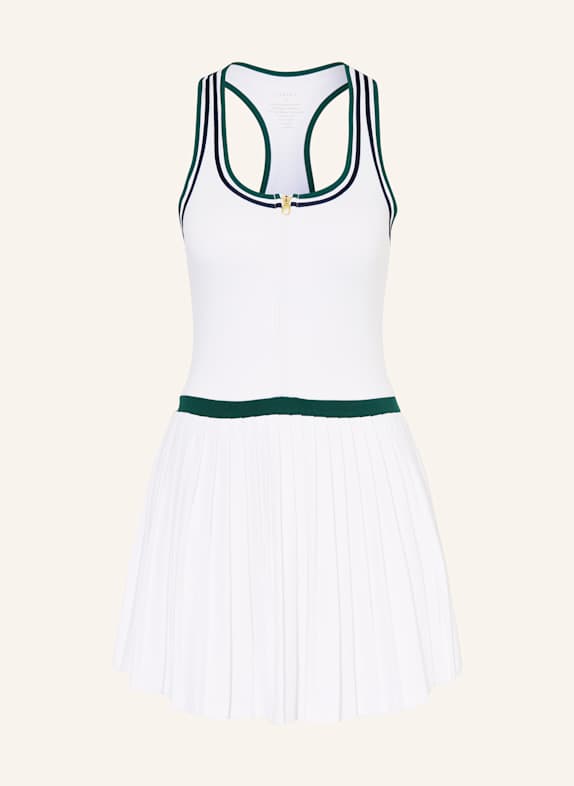 VARLEY Tenniskleid JANE WEISS/ DUNKELGRÜN