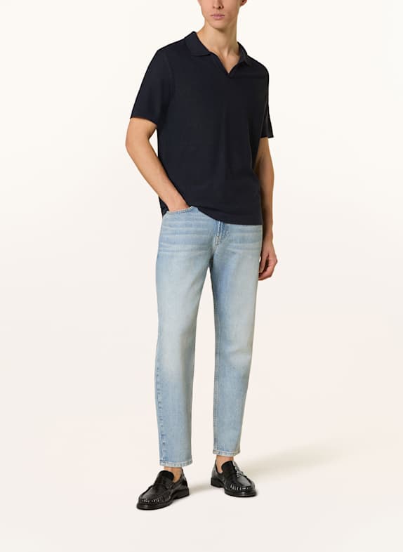 pierre cardin Gebreid poloshirt DONKERBLAUW