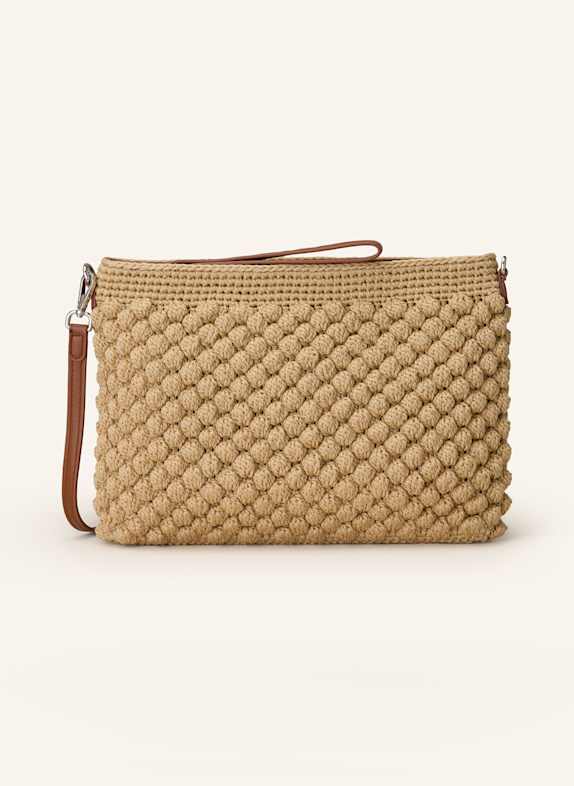 GIANNI CHIARINI BELLA clutch LIGHT BROWN