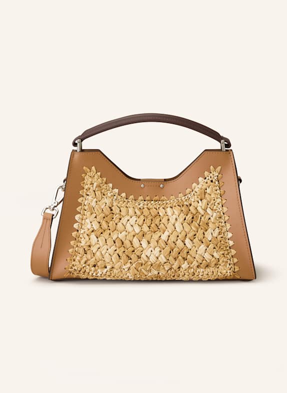 GIANNI CHIARINI Handbag AURORA SMALL BEIGE/ BROWN